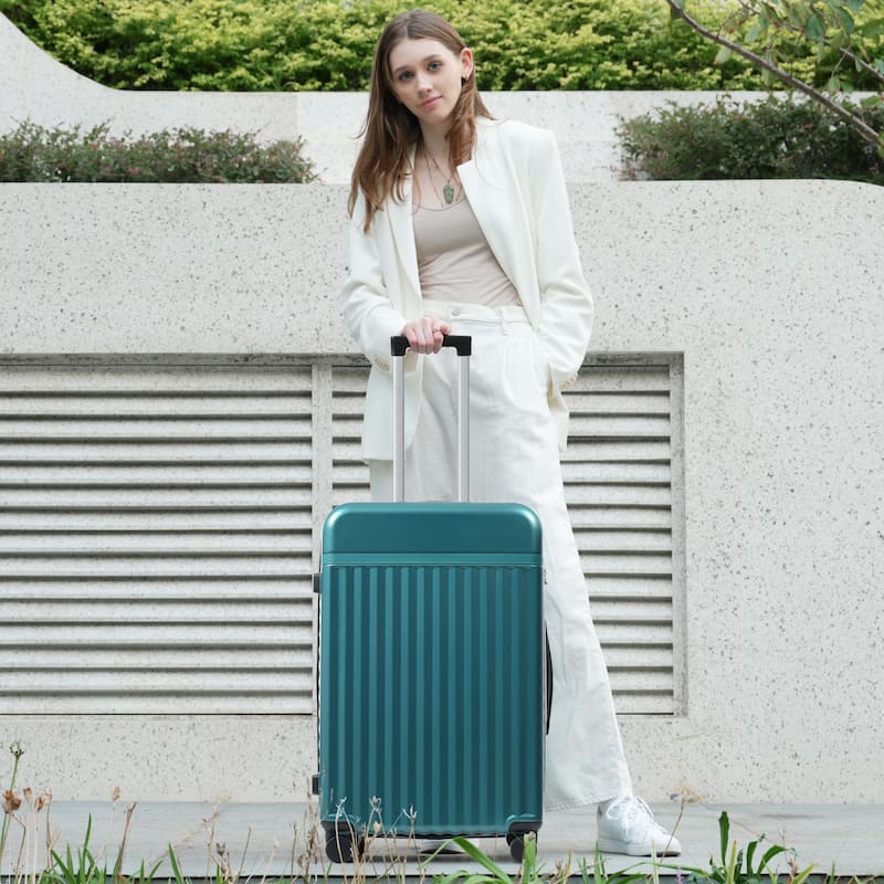 Luggage Set 5 Piece, Hardside Carry on Suitcase , Expandable Luggage with Travel Bags Spinner Wheels TSA Lock