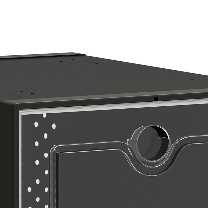 Moasis Shoe Organizer Box, 18/24 PCS Medium/ Large Shoe Storage Stackable Shoe Box Rack Containers Drawers