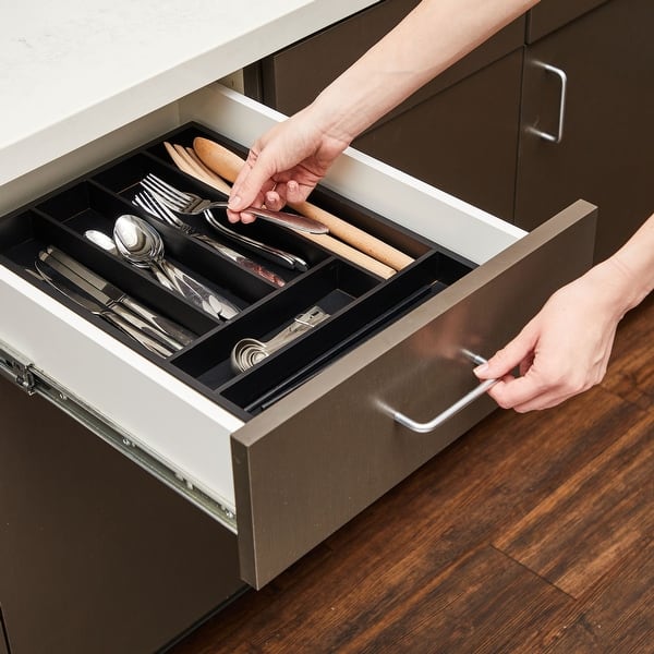 Silverware Drawer Organizer, Expandable Utensil Tray For Kitchen, BPA