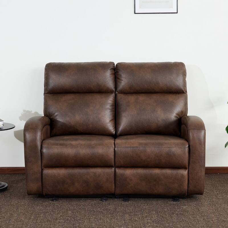 Zero Wall Recliner Loveseat with USB & Type-C Dual Ports, for Small Space, Living Room