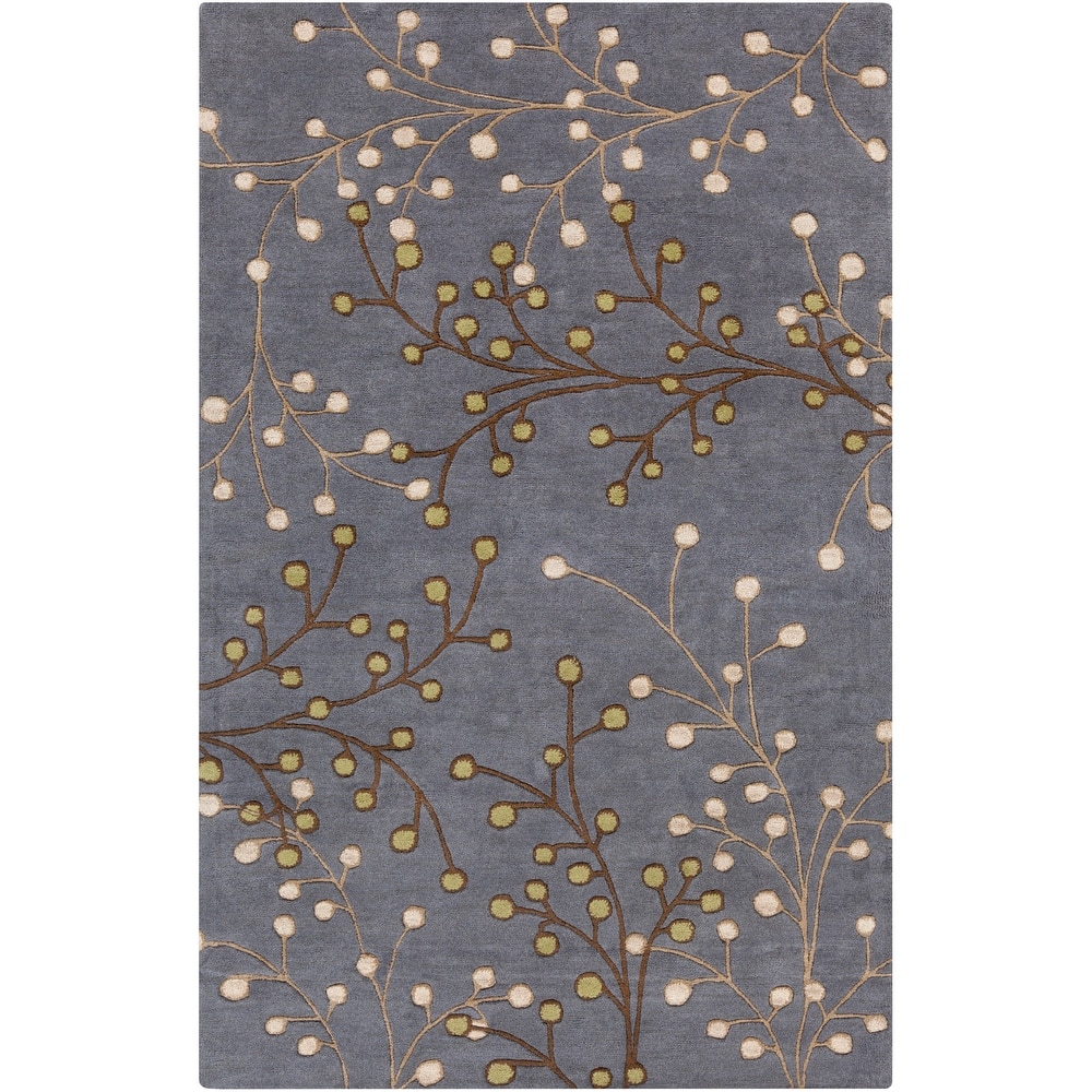 Sakura Handmade Transitional Floral Wool Area Rug