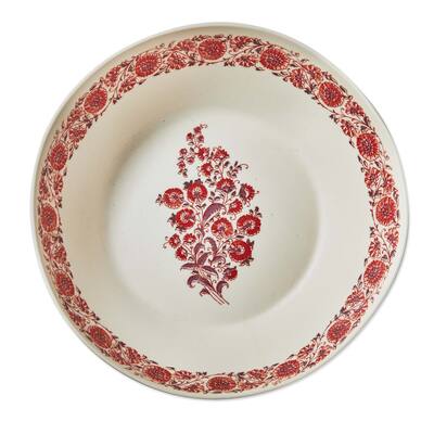 Jasmine Melamine Serving Bowl 128oz Multicolor Dishwasher Safe 3.5"h x 12"l x 12"w Perfect for Everyday Use
