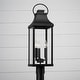 preview thumbnail 3 of 5, 3-light Outdoor Post-Lantern w/ Clear Glass