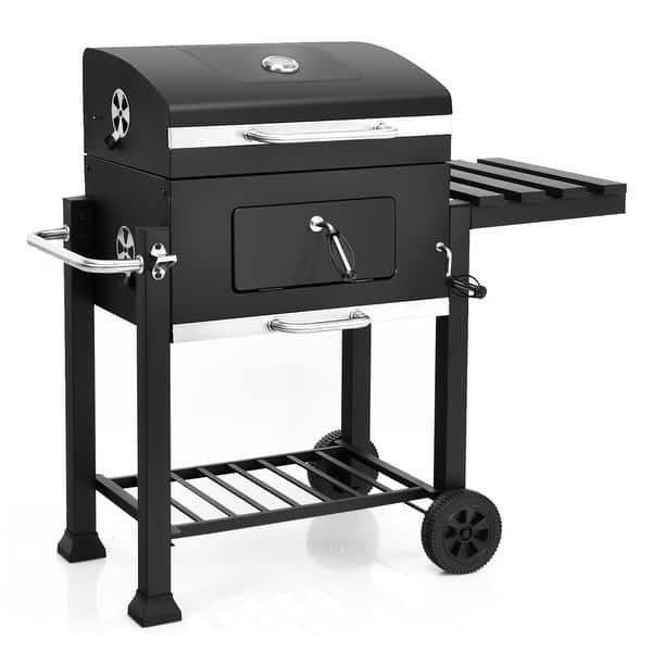 Costway Charcoal Grill Barbecue BBQ Grill Outdoor Patio Backyard Cooking Wheels Portable Costway Charcoal Grill Barbecue BBQ Grill Outdoor Patio Backyard Cooking Wheels Portable