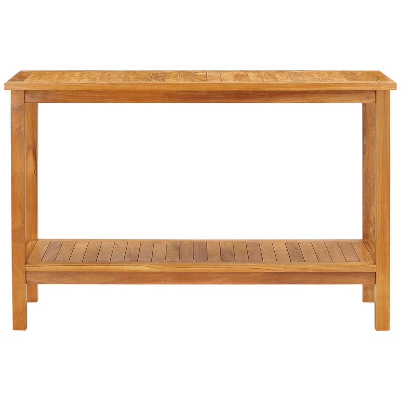 Chic Teak Santa Barbara Outdoor Teak Wood Patio Serving Table