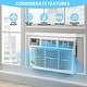 preview thumbnail 6 of 6, 10000btu Window Air Conditioner Units with 3 Cooling Modes，115V Window Ac Units for Bedroom Fast Cooling 450 Sq.ft.