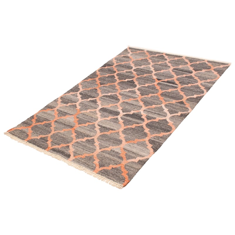 Ankara FW Grey Kilim 5'2" x 8'0" - 5'2 x 8'0