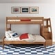 preview thumbnail 9 of 26, Max and Lily Modern Farmhouse Twin Over Full Bunk Bed With Staircase