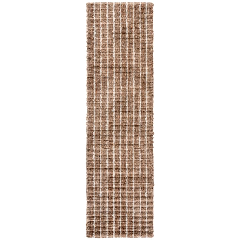 SAFAVIEH Natural Fiber Nila Casual Jute Rug - 2'3" x 8' Runner - Natural/Bleach