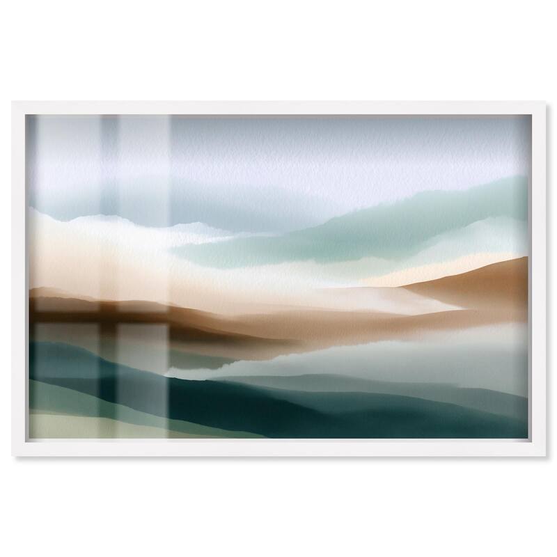 Nuance of the Range I Shadowbox by Art Remedy - White - 24" x 16"