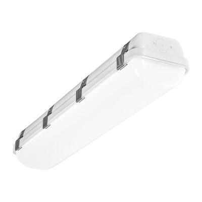 2FT Vapor Tight Light, 20/25/30W Wattage Selectable, 3CCT 3500-5000K, Dimmable, Outdoor, UL Listed - 23.6