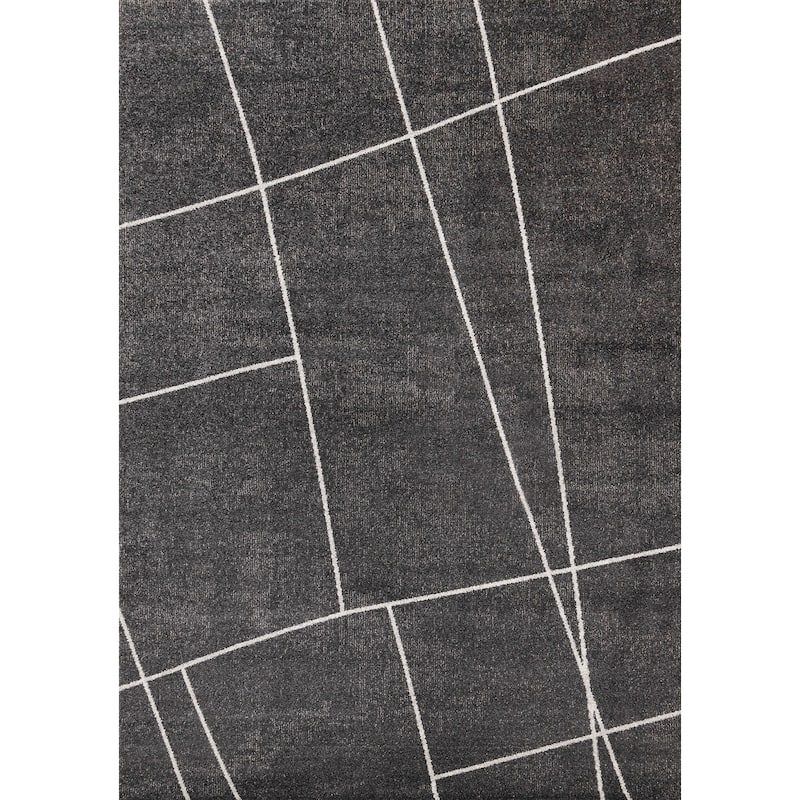 HomeRoots Abstract Modern Rectangle Area Rug - 5' X 8'