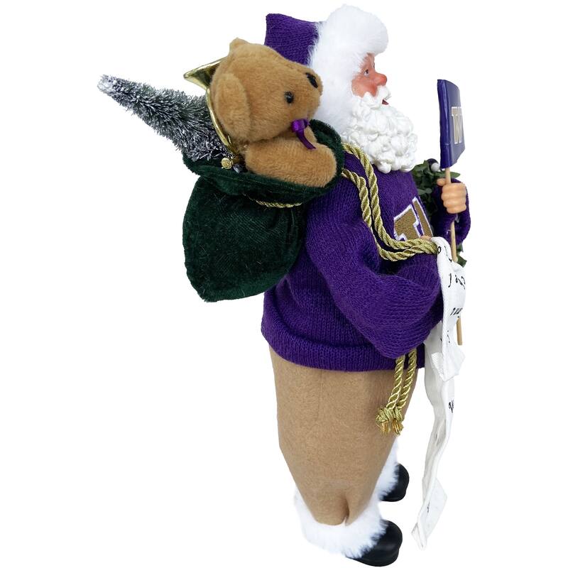 NCAA 12" University of Washington Proud Santa