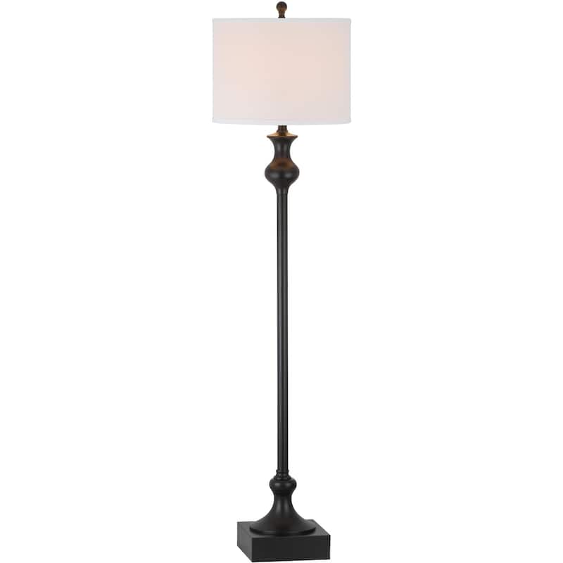SAFAVIEH Lighting 62-inch Brewster Black Floor Lamp - 15" W x 15" L x 61.5" H