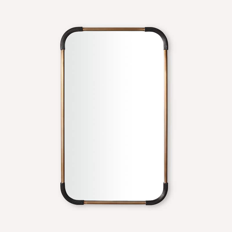 Robern CM2440M Craft Series 24" W x 40" H Traditional Rectangular - Aged Brass with Antique Bronze