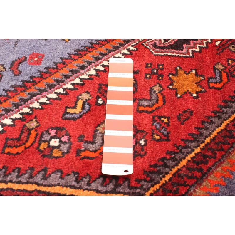 ECARPETGALLERY Hand-knotted Andelz Red Wool Rug - 4'9 x 6'9