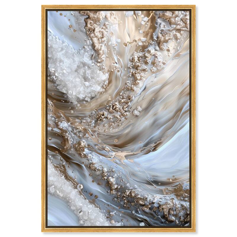 Effervescent Earth III Canvas by Art Remedy - Gold - 30" x 45"