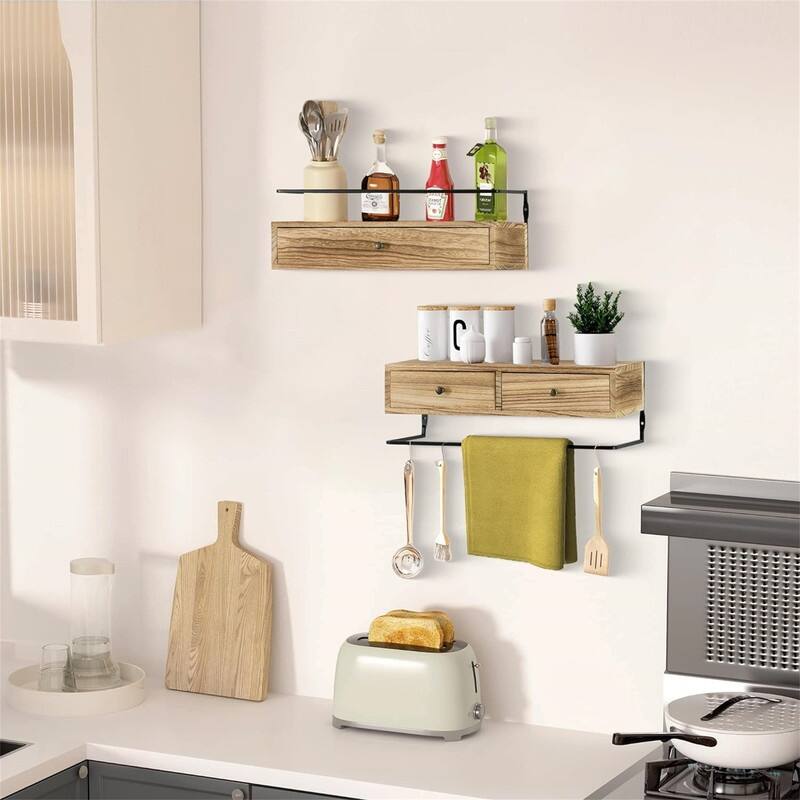 Floating Shelves for Wall Storage - 5.9"D x 16.2"W x 5.9"H