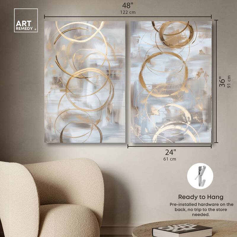 The Dunes Set Canvas Set of 2 by Art Remedy, Gallery Wrapped