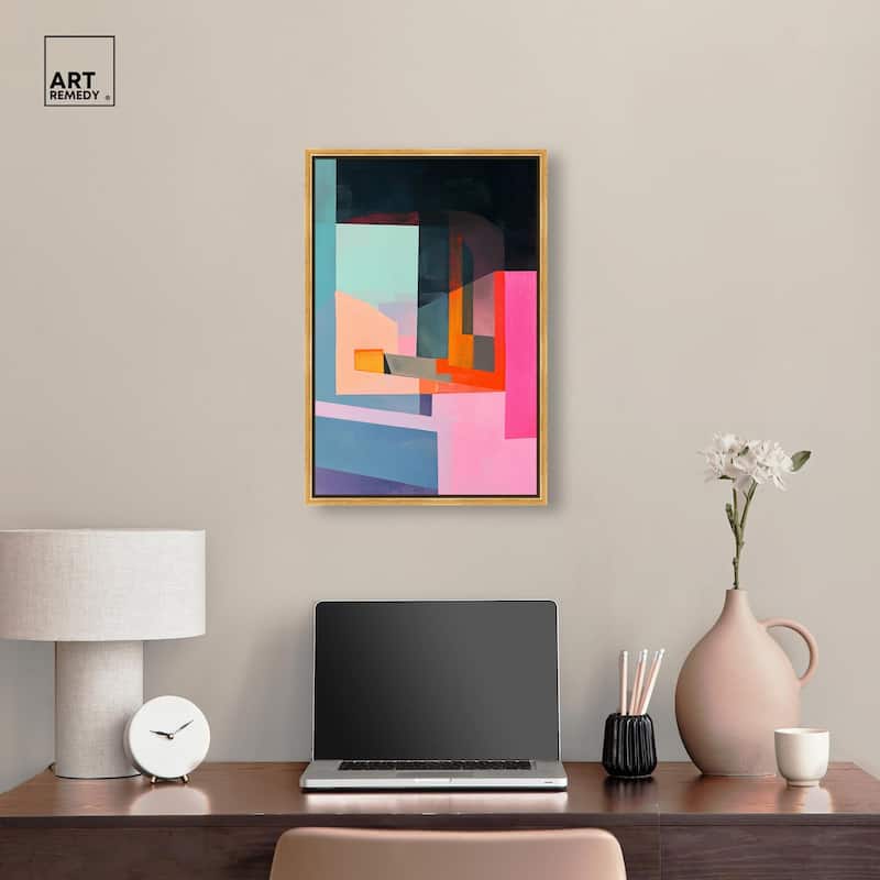Color Blocks I Canvas by Art Remedy