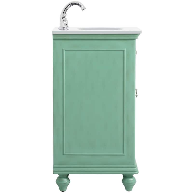 Elegant Lighting VF12319-VW Otto 18" Free Standing Single Basin Vanity