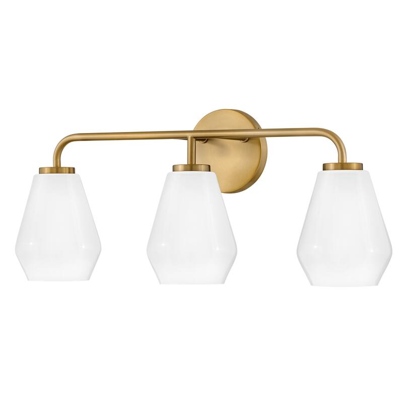 Lark 85503 Gio 3 Light 24" Wide Vanity Light with Cased Opal Glass