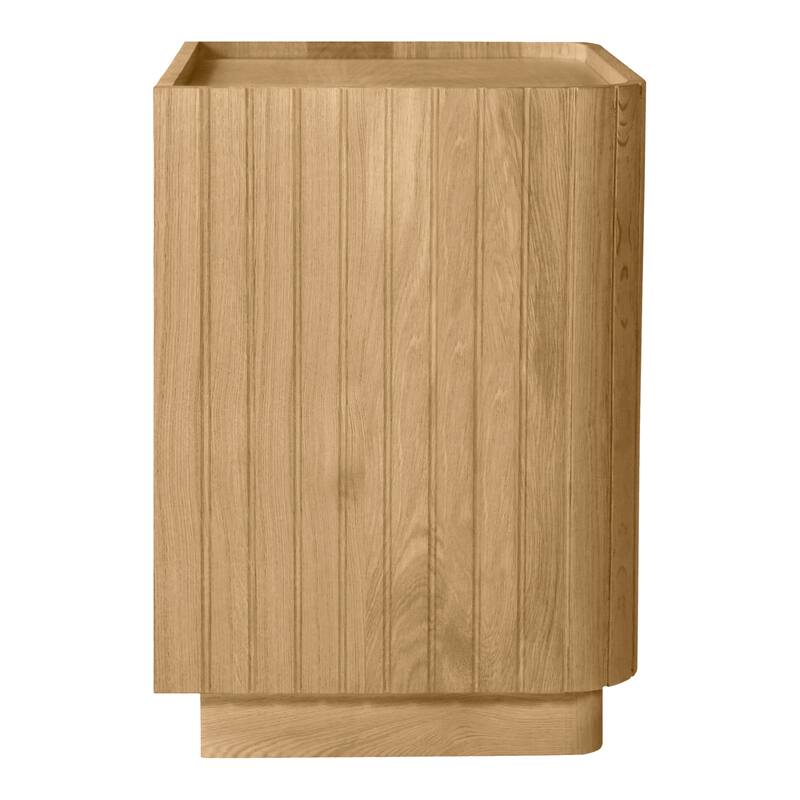 Aurelle Home Poete Solid Acacia Wood 3-Drawer Chest