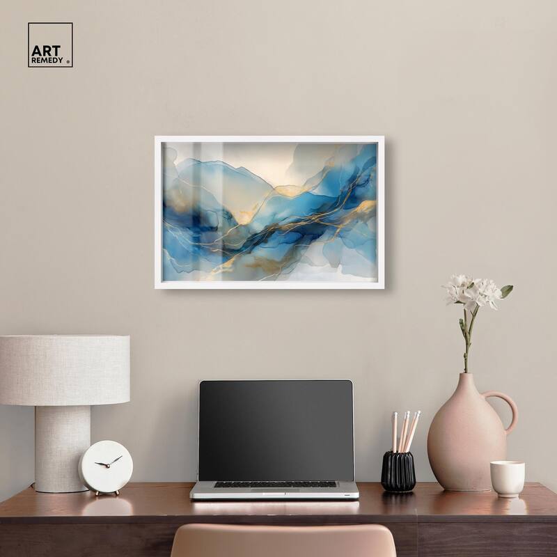 Postmodern Flow II Shadowbox by Art Remedy
