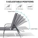 preview thumbnail 9 of 72, Outdoor Patio Lounger Aluminum Adjustable Chaise Lounge Chairs with Arms (Set of 2/4) - See Picture