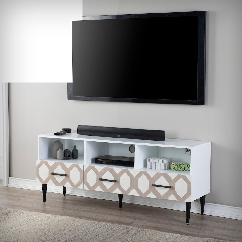 SEI Furniture Eltisley TV Stand with Storage for TV's up to 52" - 54 inches in width