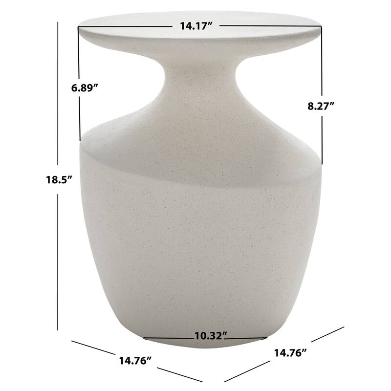 SAFAVIEH Jaiya Accent Table (Fully Assembled) - 15"W x 15"D x 19"H