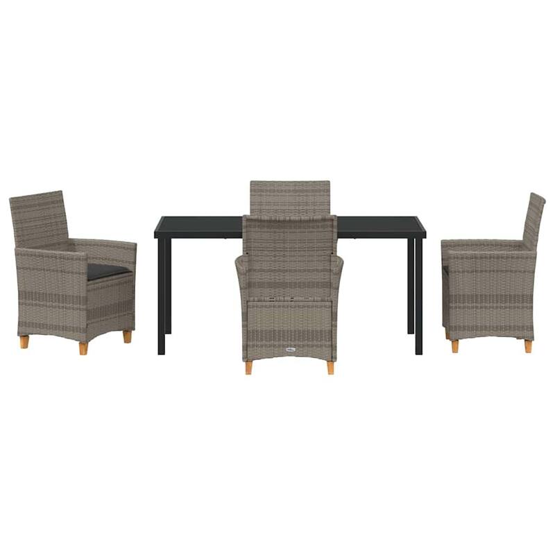 vidaXL Garden Dining Set Poly Rattan