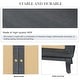 preview thumbnail 10 of 11, Modern Accent Storage Cabinet Sideboard Wooden Cabinet Console Table with 4 Doors and Adjustable Shelves