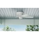 preview thumbnail 1 of 13, Hunter 48" Sea Wind Outdoor Low Profile Ceiling Fan with Pull Chain, Damp Rated Fresh White