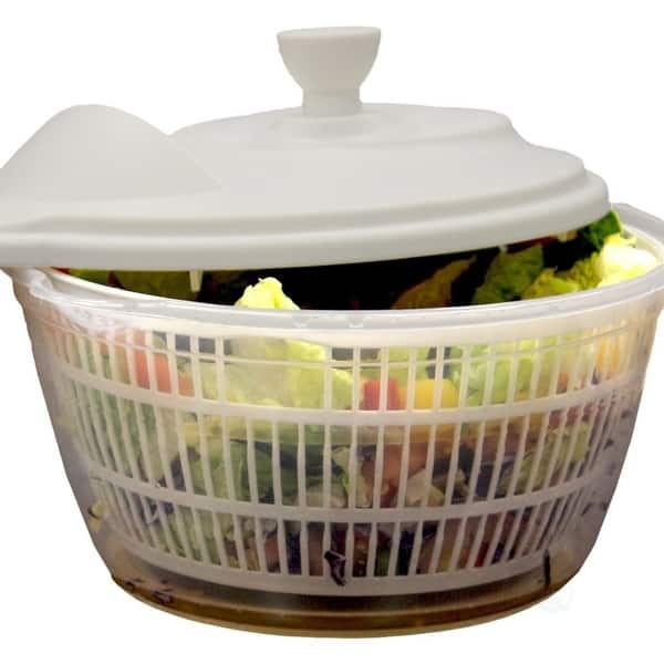 Clear Salad Spinner-Vegetable Washer And Dryer With Bowl - M - Bed Bath &  Beyond - 32442913