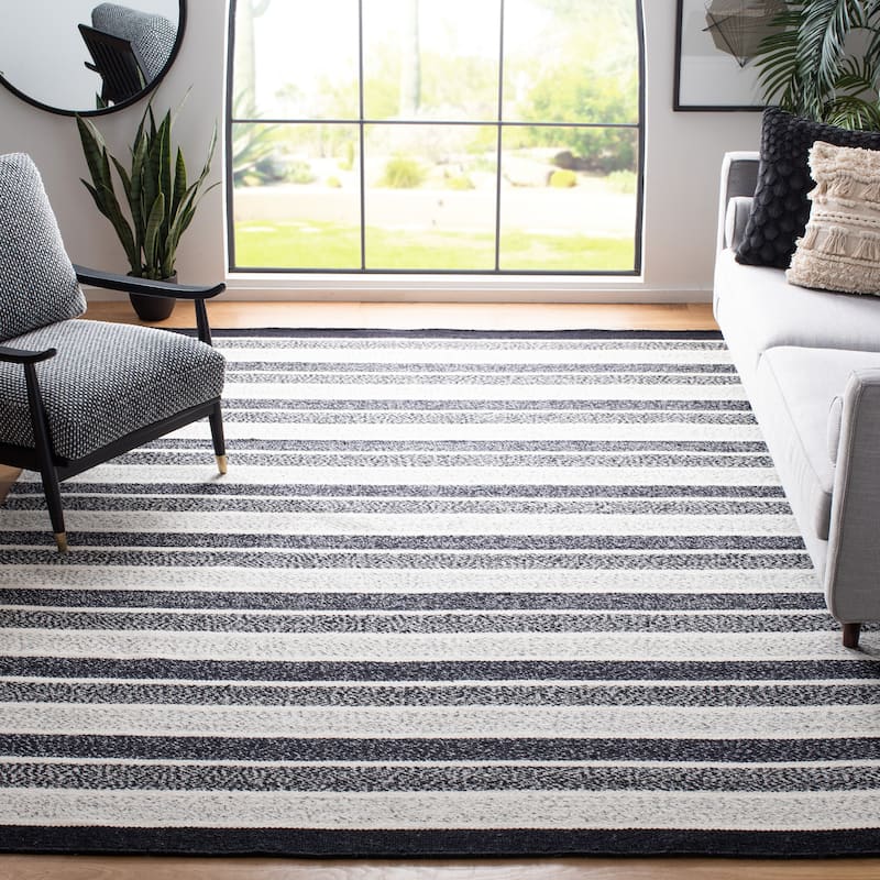 SAFAVIEH Handmade Kilim Bruneta Stripe Flatweave Wool Rug