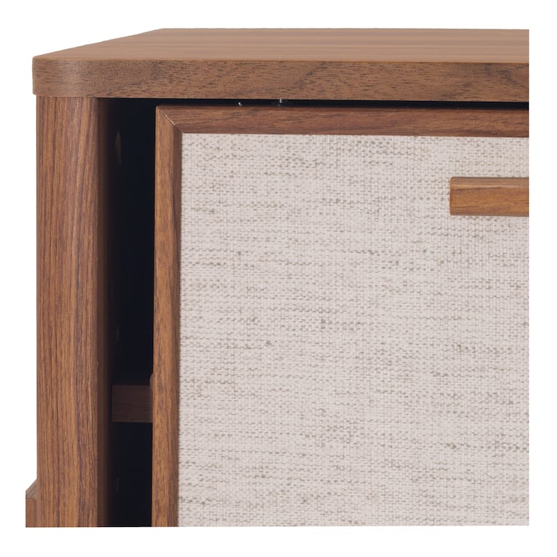 NPD Furniture Heaton 60.5 Inch Low TV Stand with Storage