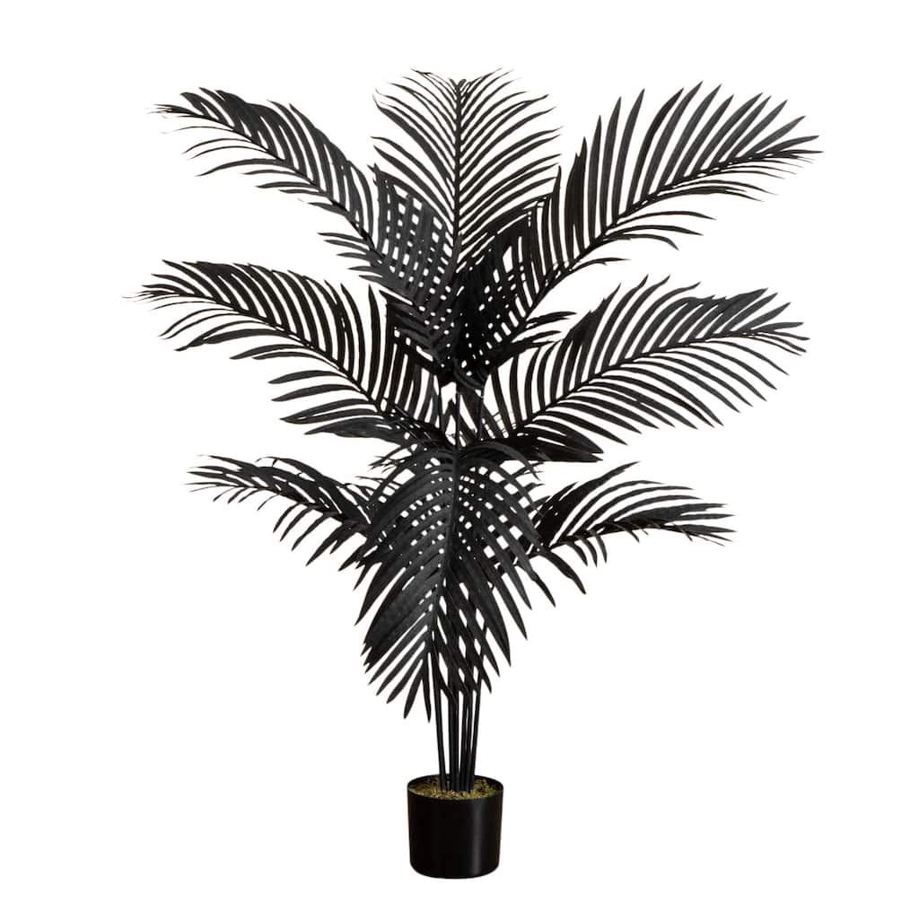 Artificial Paradise Palm Halloween Potted Tree - 4' - Unlit