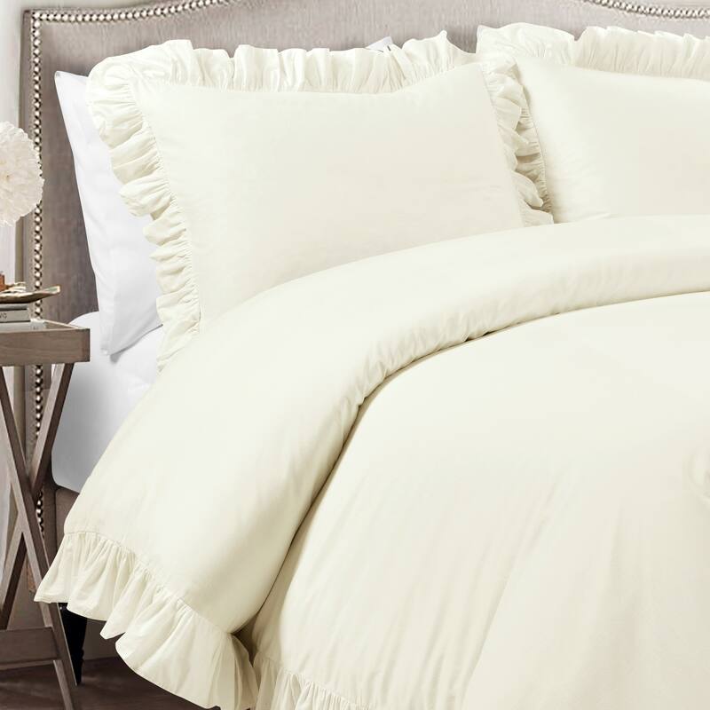 Lush Decor Reyna 3 Piece Cotton Duvet Set