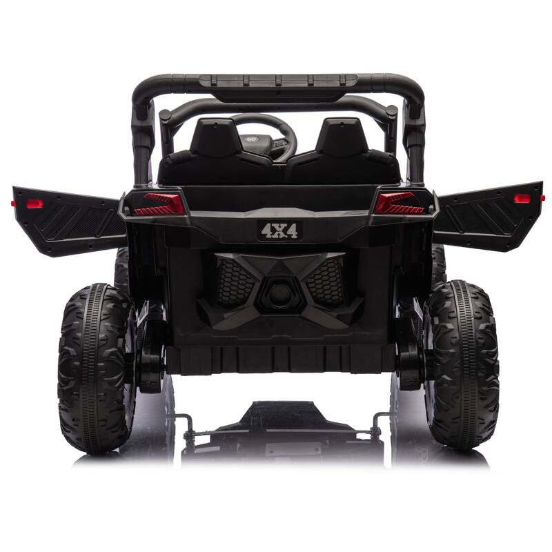 24V 2-Seater Kids Ride On UTV W/Parents Remote Control,4-Wheel Suspension,Slow Start,Large wheel,Anti-collision bar,LED