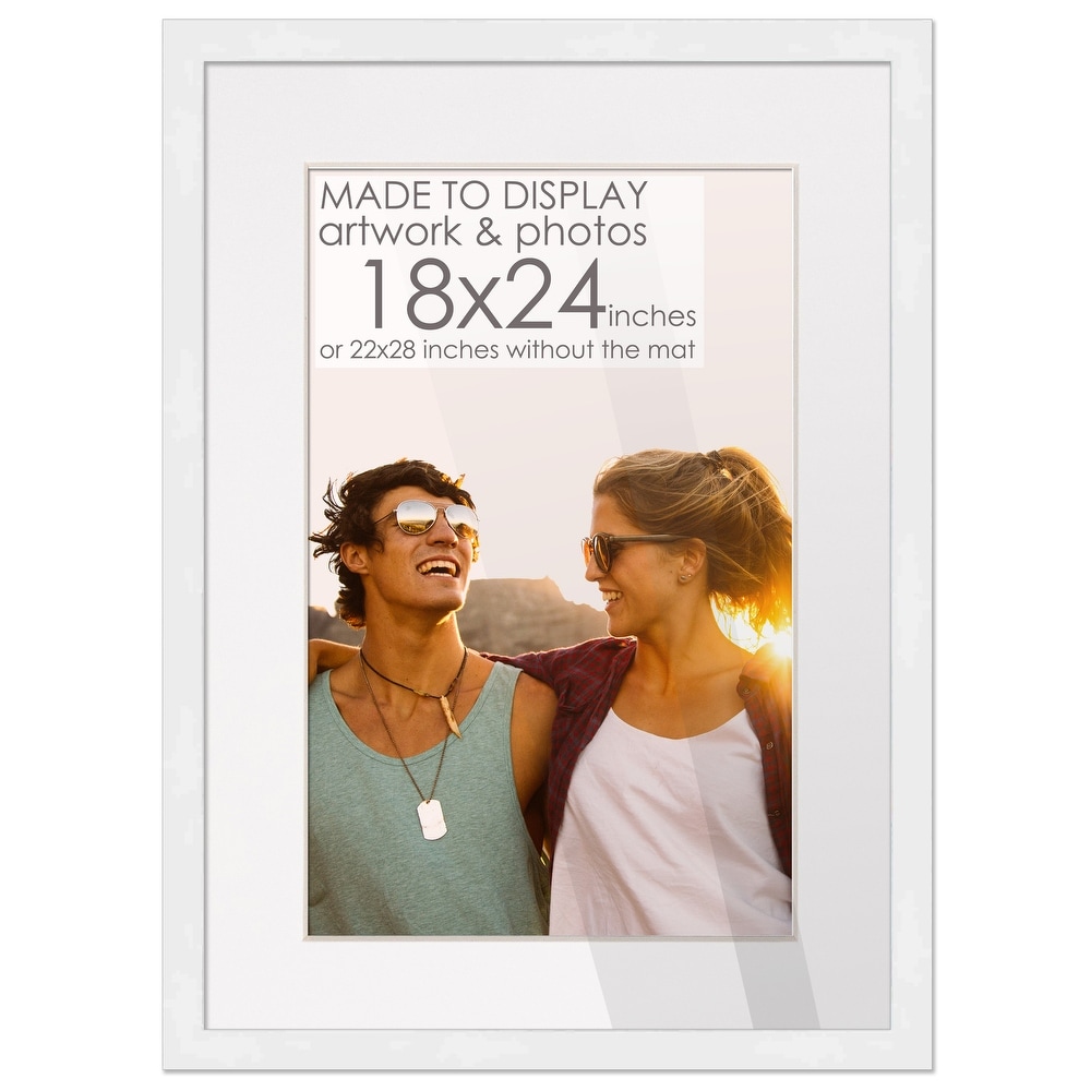 Americanflat 8x8 Picture Frames in Black - Set of 2 - Use as 6x6 Picture  Frame with Mat or 8x8 Frame Without Mat - Thin Border Square Picture Frame
