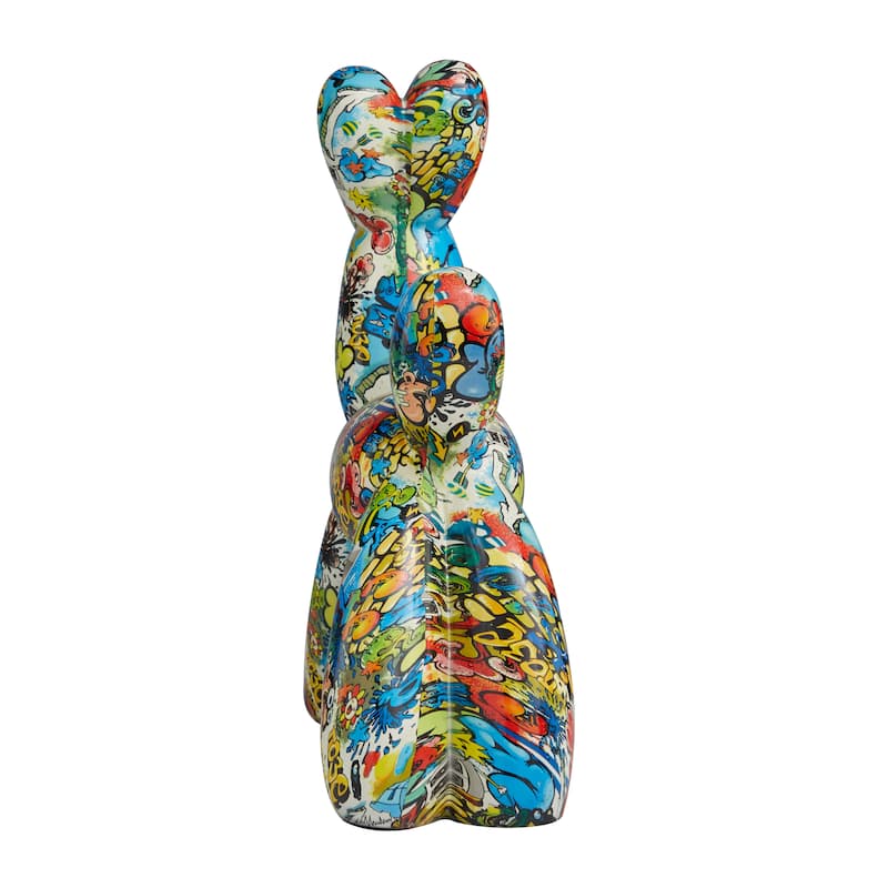 The Novogratz Multi Colored Polystone Various Animal Sculpture