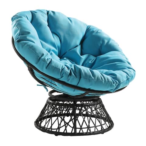 The Curated Nomad Avoca Woven Wicker Papasan Chair