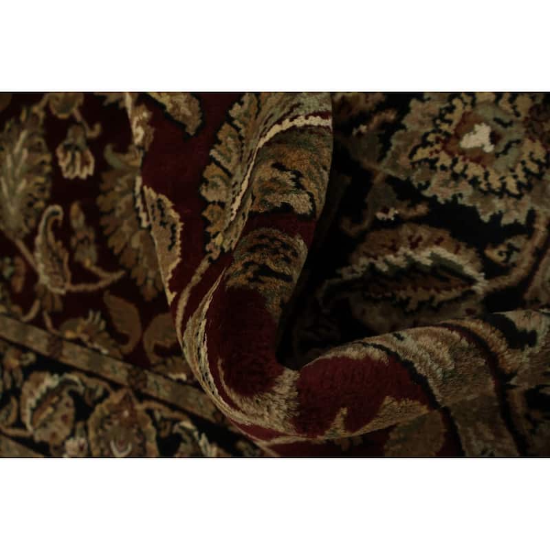 Hand Knotted Oriental 100% Wool Carpet Traditional Floral Red Agra Area Rug - 6' 0'' X 4' 1''