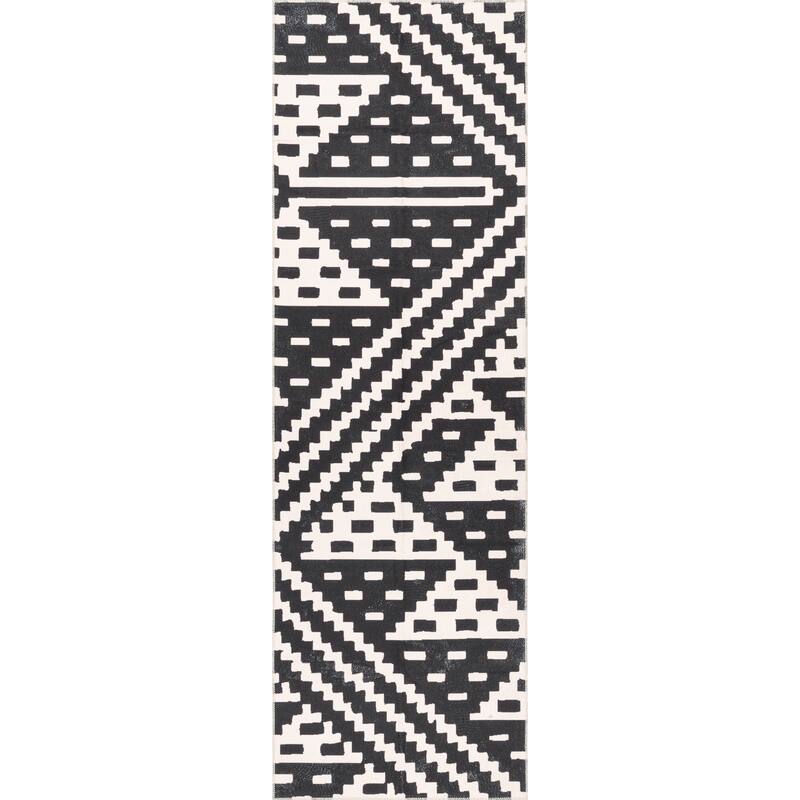 Nuloom Chiara SpinClean Machine Washable Modern Geometric Area Rug