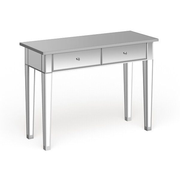 Silver Orchid Olivia Mirrored Accent Table. Opens flyout.