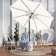 preview thumbnail 2 of 76, 9-ft Patio Market Umbrella with Tilting Pole, Waterproof & Breathable Canopy