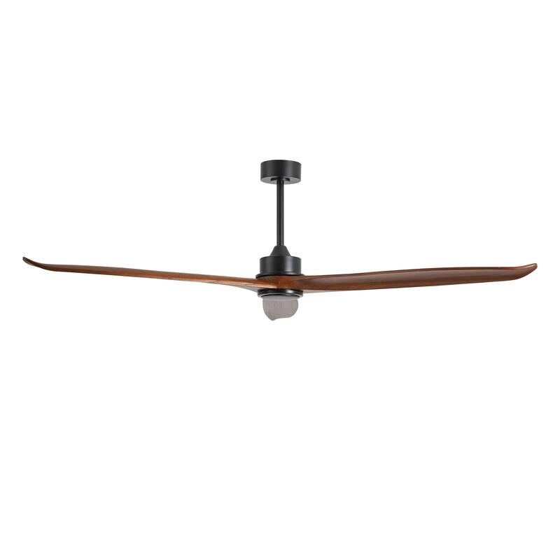 GetLedel 72" Solid Wood 3-Blade Propeller Ceiling Fan with Remote Control