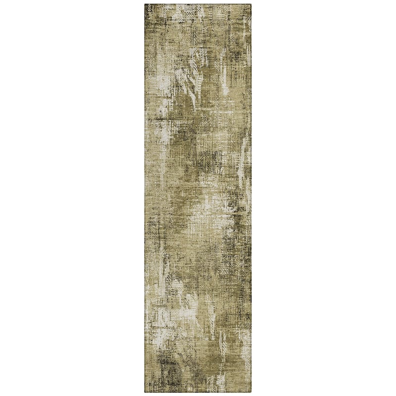Machine Washable Indoor/ Outdoor Chantille Boho Abstract Rug
