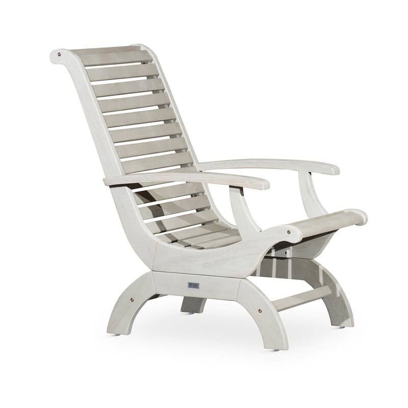 Exquisite Eucalyptus Plantation Chair for Outdoor Relaxation - Gray